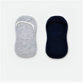 Resim Bibaby Organik Babet Çorap 2li Basic Lacivert - Gri-10769 Lacivert 