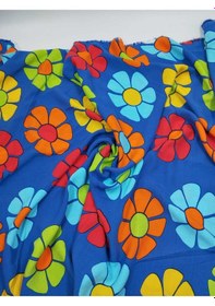 Resim Desenli Viskon Empirme Kumaş Çift En 