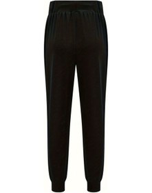 Resim Merry See Lastik Paça Yüksek Bel Cepli Eşofman Altı Jogger Siyah 