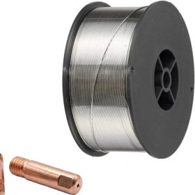 Resim İTHAL 2 Adet Nozzle Hediyeli Tüpsüz Gazaltı Kaynak Teli 1 kg 0.9 mm 