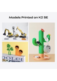 Resim Creality K2 Se Combo 3d Yazıcı, Cfs İle Çok Renkli 3d Baskı, 500 Mm/s Yüksek Hızlı Baskı, Otomatik Tesviye, Titreşim Kontrolü, Doğrudan Tahrikli Ekstruder, Kurulum Alanı 220 215 245 Mm 
