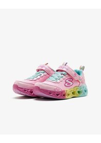 Resim Skechers Heart Lights - Color Joyful Kız Çocuk Pembe Işıklı Spor Ayakkabı Karışık Çok Renkli 