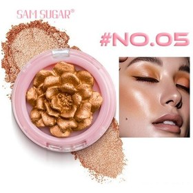 Resim Qingmipy Sam Sugar 3d Gül Desenli Yüz Aydınlatıcı Ve Allık Pudrası - Uzun Süreli Kalıcılık - 05 