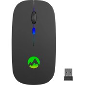 Resim Everest SMW-710 USB 2.4ghz Siyah Ledli 800/1200/1600DPI Şarjlı Kablosuz Mouse 