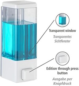 Resim Wenko Istres Sıvı Sabun ve Dezenfektan Dispenseri, Beyaz 