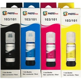 Resim Epson 103 Uyumlu 4 Renk Takım Photoprint Mürekkep -l1210-l1250-l3210-l3211-l3250-l3251-l3256-l3260-l5290-l5296 