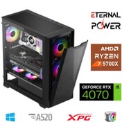 Resim ETERNAL POWER RYZEN 7 5700X 32G DDR4 1TB M.2 RTX4070 A520 M750W 