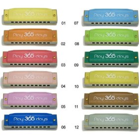 Resim Suzuki Play 365 Days 10h C Key Mızıka-özel Kutulu Farklı Renkler 