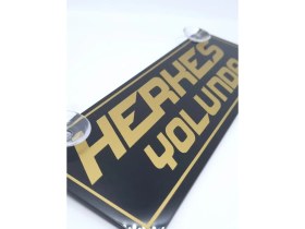 Resim Cybill Store Herkes Yolunda Altın Yazılı Gold Serisi Vantuzlu Dekor Pleksi Plaka 