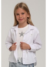 Resim Xo Kids Kız Çocuk Gömlek 9-13 Yaş 25146 Beyaz 