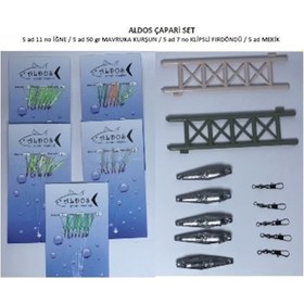 Resim Aldos Çapari Istavrit Çapari Seti 11 No Iğneli Kurşunlu 