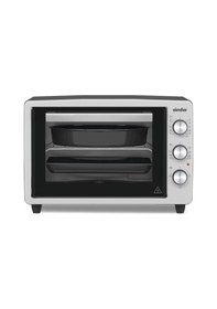 Resim Simfer 3426 İnox Gri 34 LT Statik Mini / Midi Fırın - 4 Fonksiyon, Programlanabilir Pişirme & Isı Kontrol 