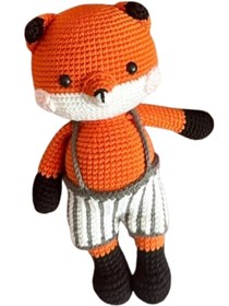 Resim Quezzquality Amigurumi El Örgüsü Oyuncak Tilki 