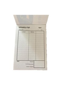Resim Tek Nüsha Adisyon ve Sipariş Fişi 80 Cilt 15 cm X 9 cm 