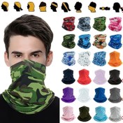 Resim Kamuflaj Trendy Moda Unisex Yaz Bisikleti Boyun Gaiteri, Hafif ve Nefes Alabilen, Rüzgar Geçirmez Boyun Kapakları, Teri Emici, Hızlı Kuruyan, Serin Hisseden Kamuflaj Baskılı Maskeler, Yürüyüş, Bisiklet, Balıkçılık ve Açık Hava Sporları İçin Uygun. 