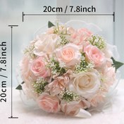 Resim ETERNAL ANGEL Yapay Güneş Çiçeği Buketi, Kumaş Gül Damat Çiçek Düzeni, Nişan, Düğün, Gelin, Dekor, Noel, Sevgililer Günü, Doğum Günü, Mezuniyet Hediyesi 