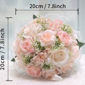 Resim ETERNAL ANGEL Yapay Güneş Çiçeği Buketi, Kumaş Gül Damat Çiçek Düzeni, Nişan, Düğün, Gelin, Dekor, Noel, Sevgililer Günü, Doğum Günü, Mezuniyet Hediyesi 