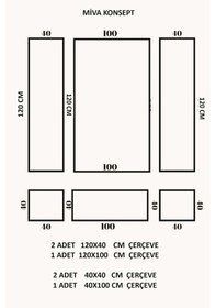 Resim Dekoratif Boyanabilir Poliüretan Duvar Çıtası- 6 Lı Hazır Çerçeve Seti Set 390 
