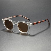 Resim Willowhaven Şık Siyah Çerçeve Mavi Lens Dayanıklı Retro Gözlük - Transparan Gri Model 12+ 