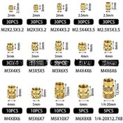 Resim Youmex 300 Adet Kupro Çelik Erozyon Direnci Dikişli Somunlar, Gb810 Standartlı, Çift Eğimli, Praktik Kutulu, Profesyonel Ve Dıy Projeleri İçin 