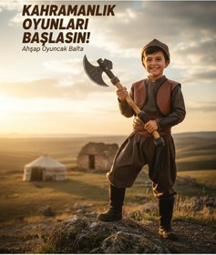 Resim Rebornis Ahşap Oyuncak Kayı Boyu Baltası 