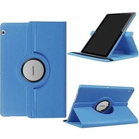 Resim Huawei Uyumlu Mediapad T5 10 Kılıf 360 Dönebilen Standlı Case 