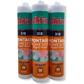 Resim Akfix Kartonpiyer Stropiyer Yapıştırıcı Beyaz 310 ml x 3'lü Set Halinde 
