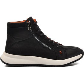 Resim aspor Siyah Nubuk Hakiki Deri Sneaker Erkek Bot 