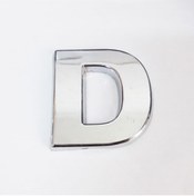 Resim BilfolD Cemax D Harfi 3,75 cm Krom Yapışkanlı 