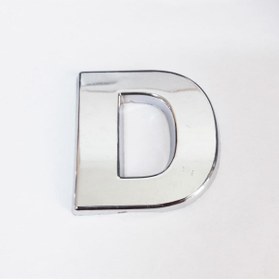 Resim BilfolD Cemax D Harfi 3,75 cm Krom Yapışkanlı 