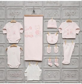 Resim Gezideki Ikizler 10'lu Zıbın Seti 10003 Pembe 