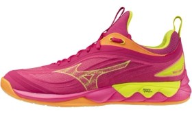 Resim Mizuno Wave Luminous 3 Unisex Voleybol Ayakkabısı Pembe / Sarı 