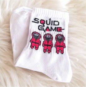 Resim Squid Game Çorap Beyaz 