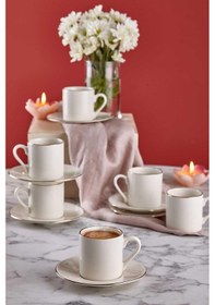 Resim Neva N3263 Lilyum Plus 6 Kişilik Kahve Fincan Takımı 