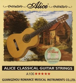 Resim FRANSUA Alice Normal Tension Klasik Gitar Tel Seti ve 3 Adet Pena ( Orjinal Ürün ) 
