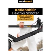 Resim Roadsmart Garantili Katlanır Patlamaz Lastik Elektrikli Scooter 