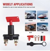 Resim Topshop1 Car For Switch For M8 300a 12v Araç Döner Güç Anahtarı Kamyot Tekne Araç Akü Kesici Anahtar 