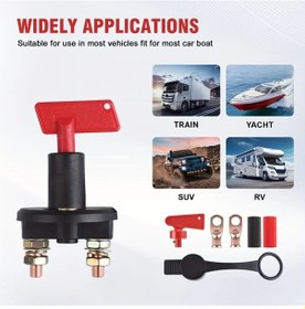 Resim Topshop1 Car For Switch For M8 300a 12v Araç Döner Güç Anahtarı Kamyot Tekne Araç Akü Kesici Anahtar 