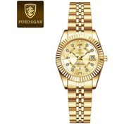 Resim Fochsia Poedagar Kadın Lüks Klasik Kol Saati 780 Altın Renk Tarih Göstergeli 3atm Su Geçirmez Diğer 