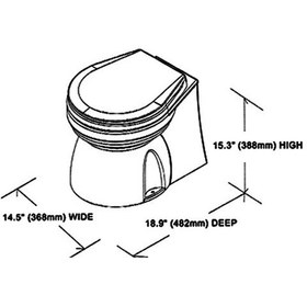 Resim Tmc Elektrikli Sessiz Tuvalet 12v 