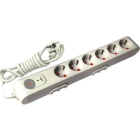 Resim Akım Korumalı Priz Viko 6 Lı 1,5 Kablolu 