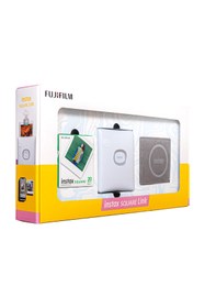Resim Fujifilm Instax Square Link Beyaz Akıllı Telefon Yazıcısı Bundle Box 