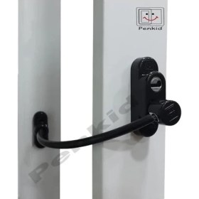 Resim SDT Group Çelik Halatlı Kablolu Pvc Pencere Emniyet Çocuk Güvenlik Kilidi 5 Adet (Siyah) 