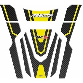 Resim Gogo Rks Freccia 150 Tank Pad Set 006 Karbon/sarı 