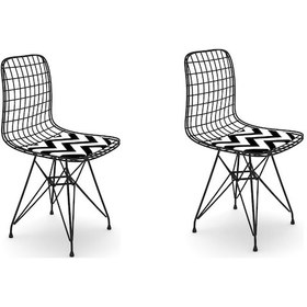 Resim Knsz kafes tel sandalyesi 2 li mazlum syhaldo ofis cafe bahçe mutfak 