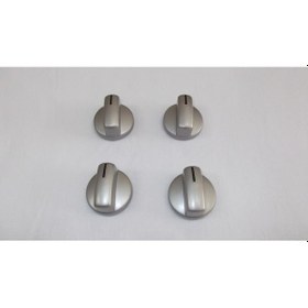 Resim Siemens Uyumlu Ocak Düğmesi Gri Renk , Set Üstü Ocak Düğme 4 Lü - 446348910 