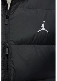 Resim Nike Jordan Flight Down Loose Fit Vest Bol Kesim Su İtici Kaz Tüyü Erkek Yelek Siyah 
