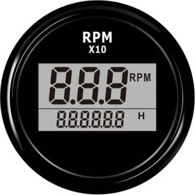 Resim Humble Tekne LED Dijital Saat Ölçer Deniz Dıştan Takma Rv Rpm Ölçer Ölçer (Yurt Dışından) 