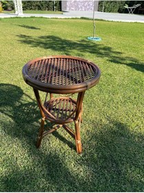 Resim SANCAKTAR BAMBU 60 Cm Yuvarlak Bambu Fiskos (CAMSIZ) 