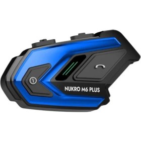 Resim Nukrotech M6 Plus Bluetooth Intercom Mavi 